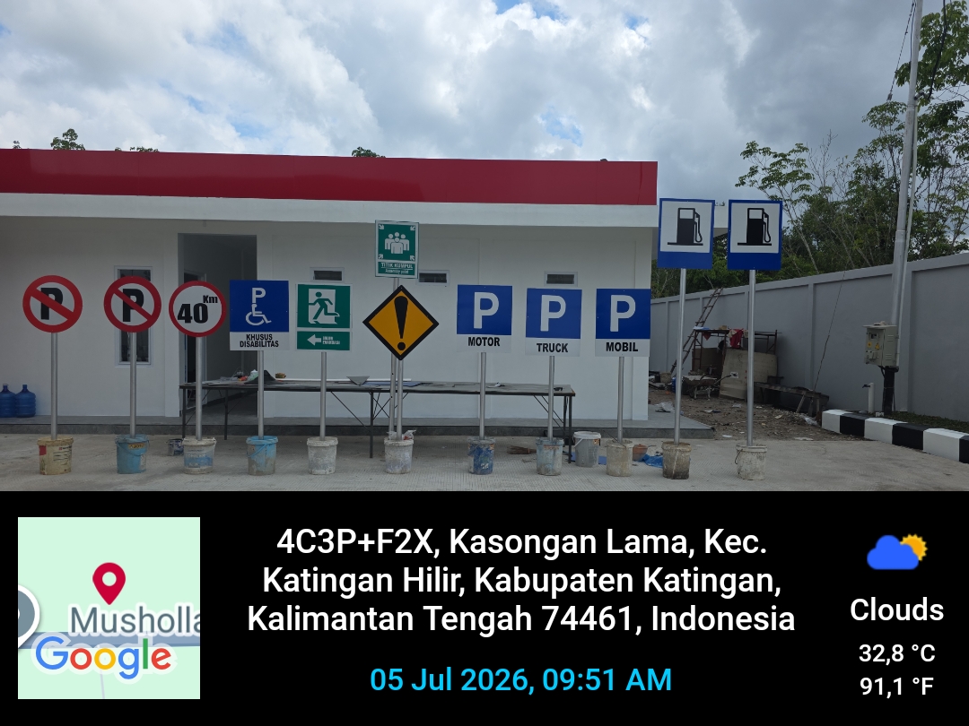 Dokumentasi proyek Pembangunan SPBU Reguler Palangkaraya