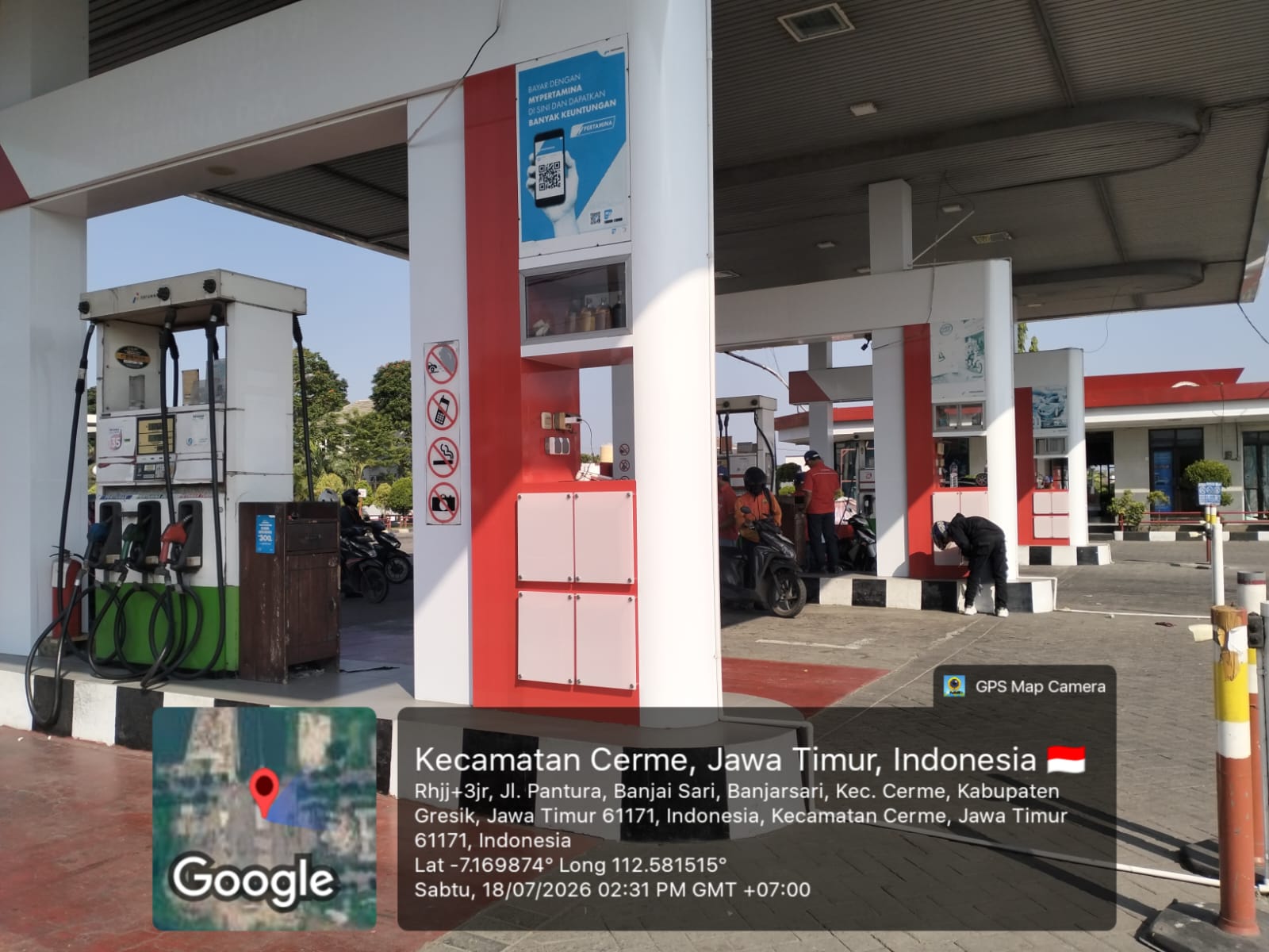 Dokumentasi proyek Renovasi Pemasangan Stiker SPBU 54.611.20