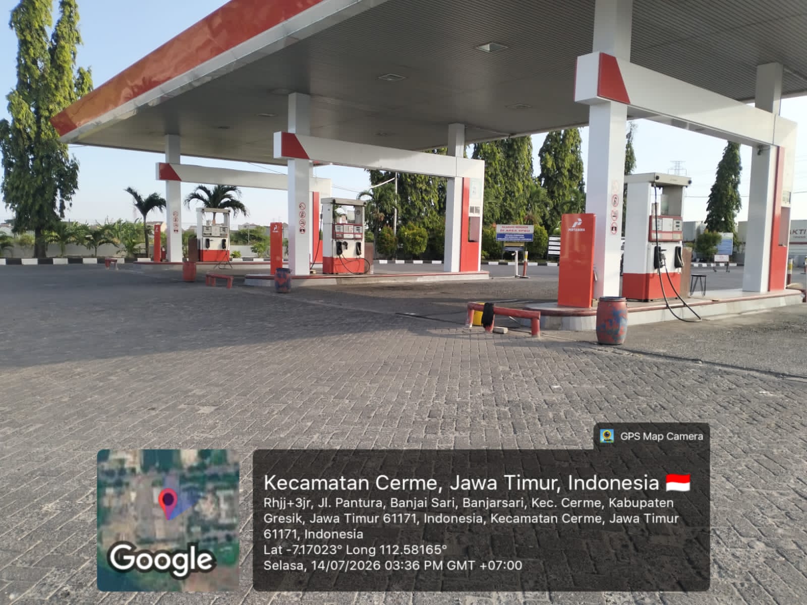Dokumentasi proyek Renovasi Pemasangan Stiker SPBU 54.611.20