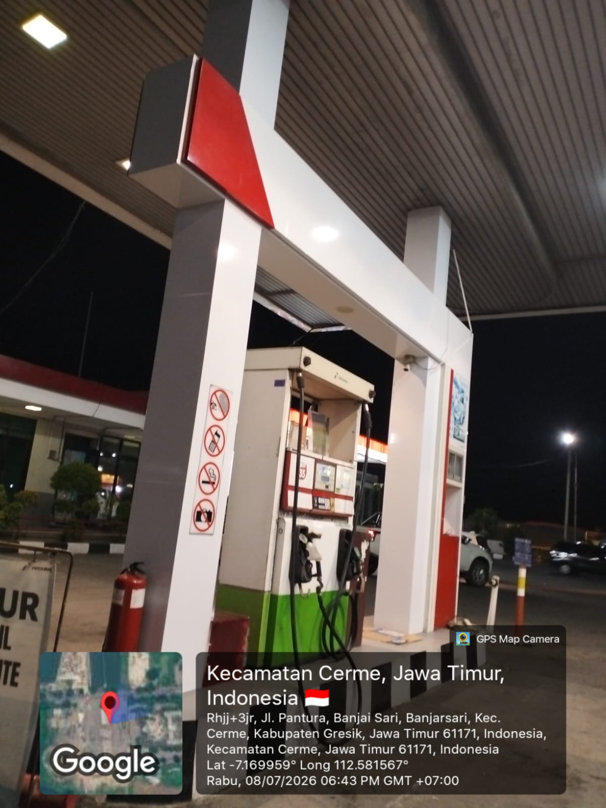 Dokumentasi proyek Renovasi Pemasangan Stiker SPBU 54.611.20