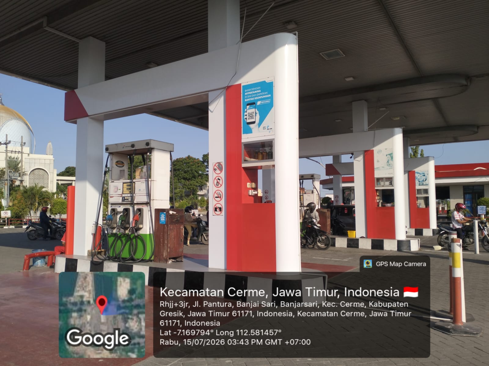 Dokumentasi proyek Renovasi Pemasangan Stiker SPBU 54.611.20