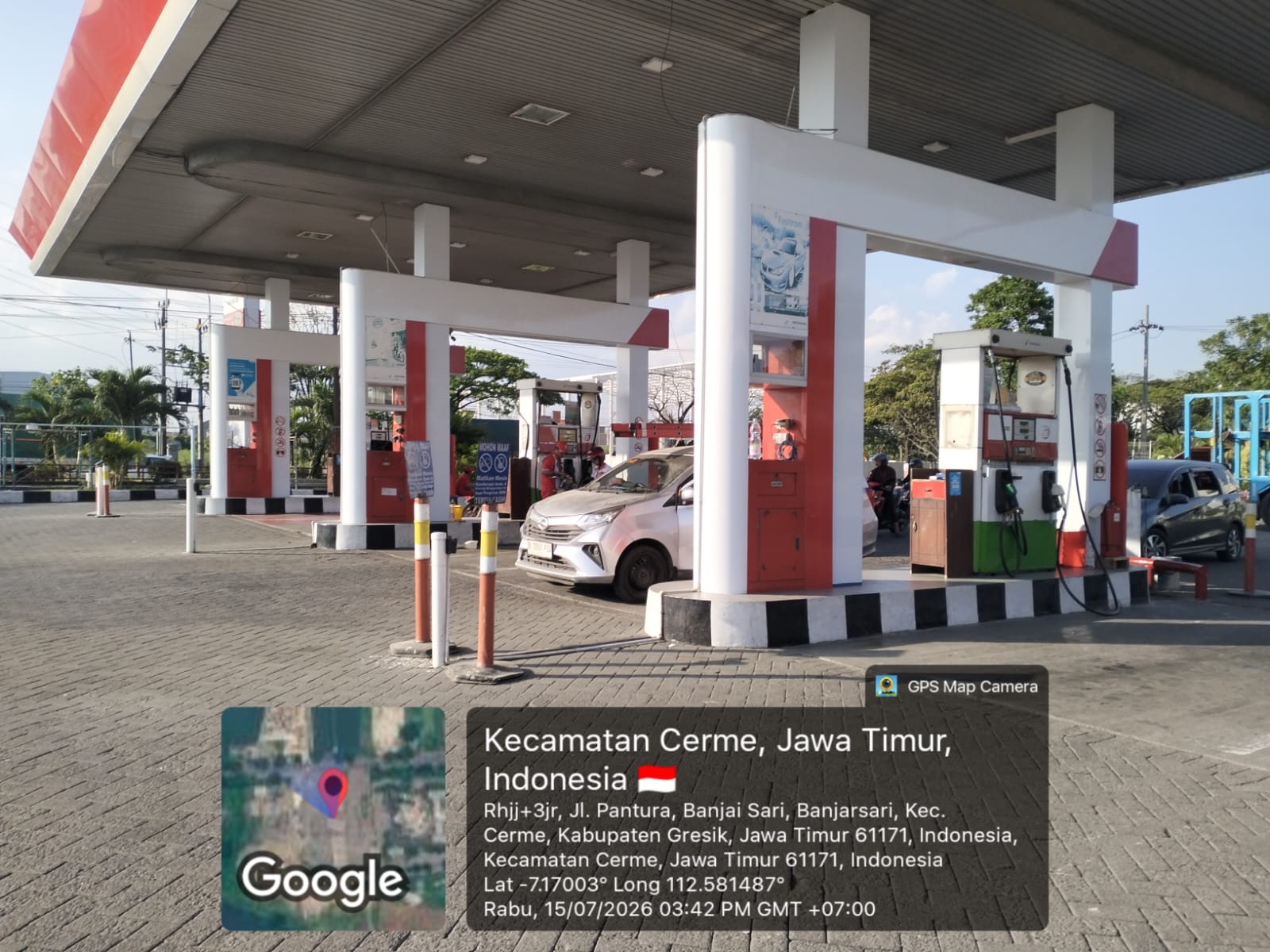 Dokumentasi proyek Renovasi Pemasangan Stiker SPBU 54.611.20