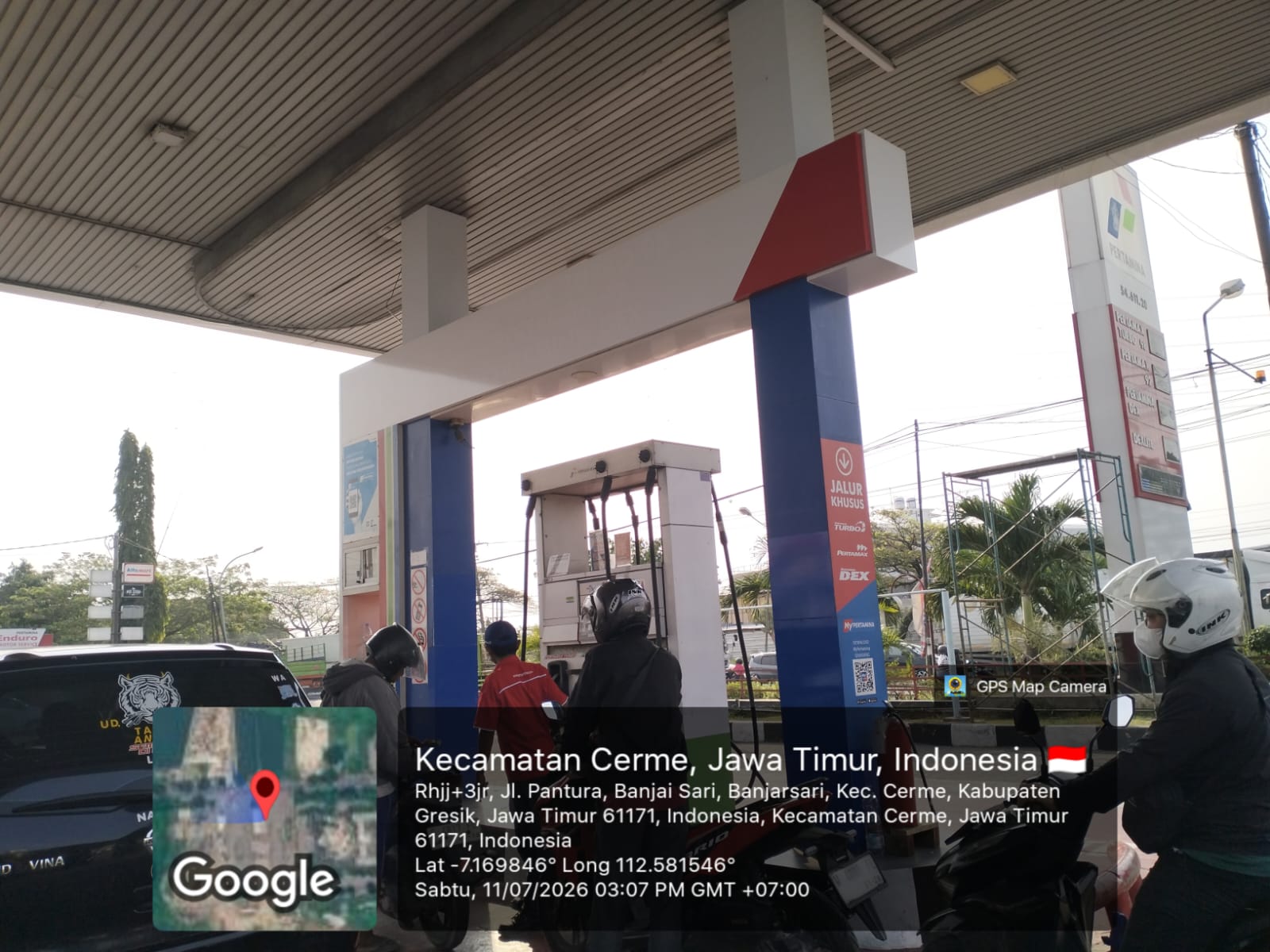 Dokumentasi proyek Renovasi Pemasangan Stiker SPBU 54.611.20