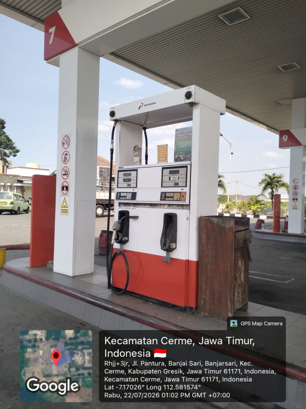 Dokumentasi proyek Renovasi Pemasangan Stiker SPBU 54.611.20