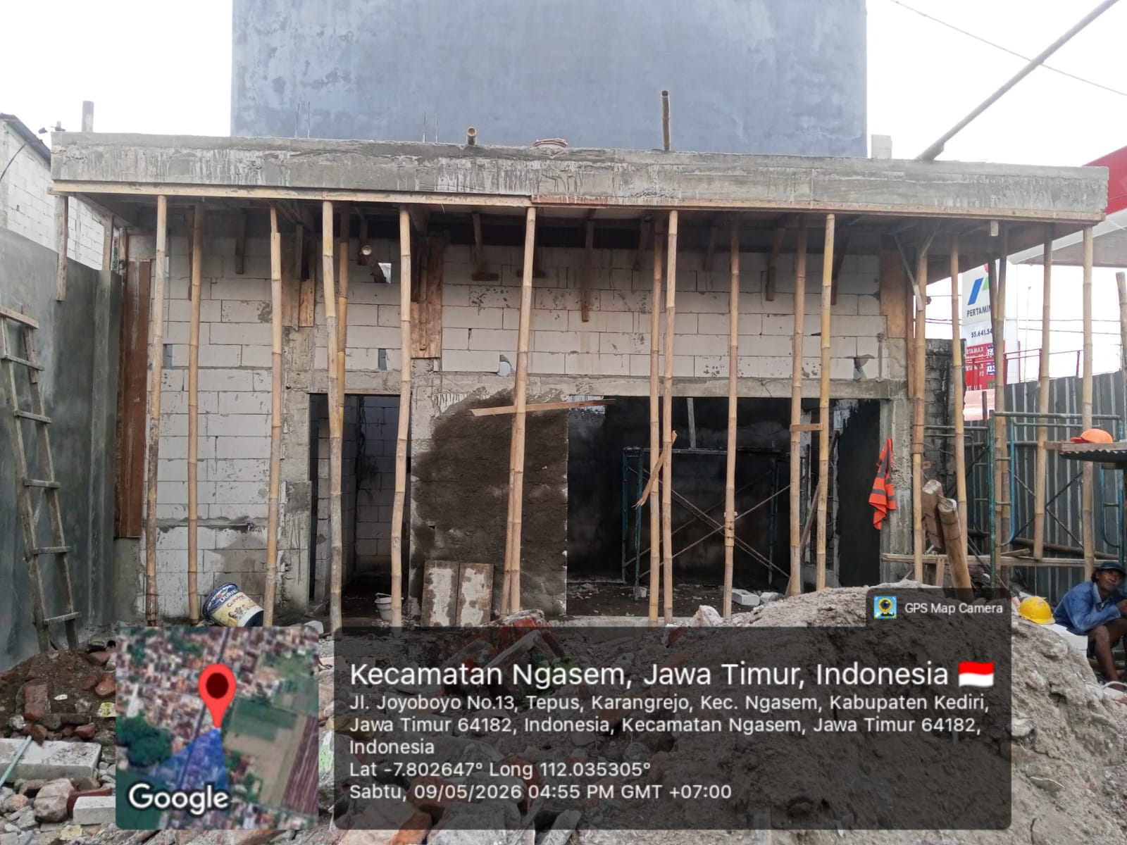 Dokumentasi proyek Renovasi SPBU 55.641.54 Joyoboyo Kediri