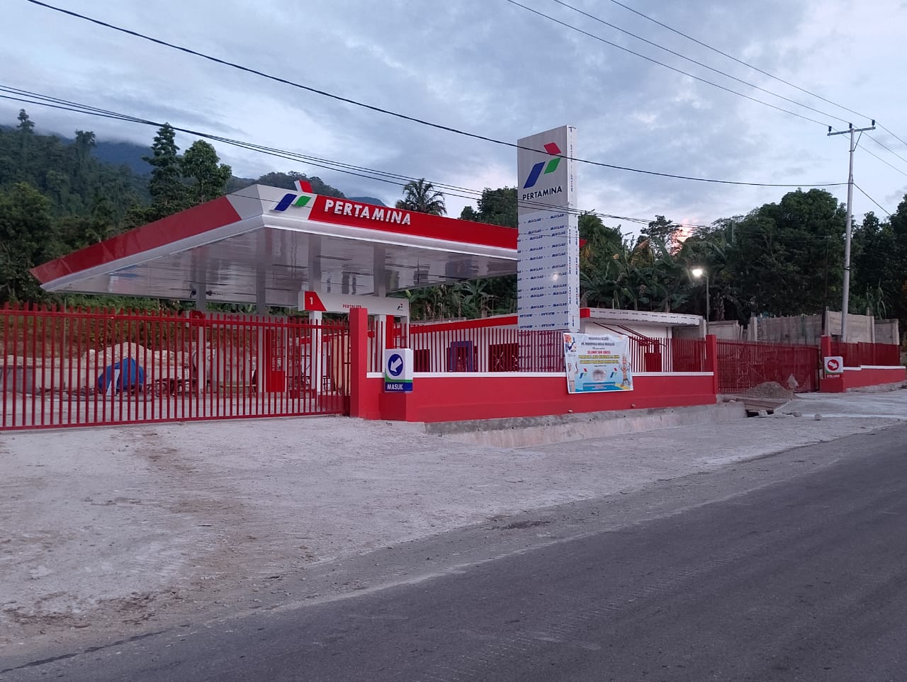 Dokumentasi proyek Pembangunan SPBU Kompak Merauke