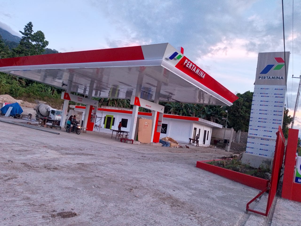 Dokumentasi proyek Pembangunan SPBU Kompak Merauke