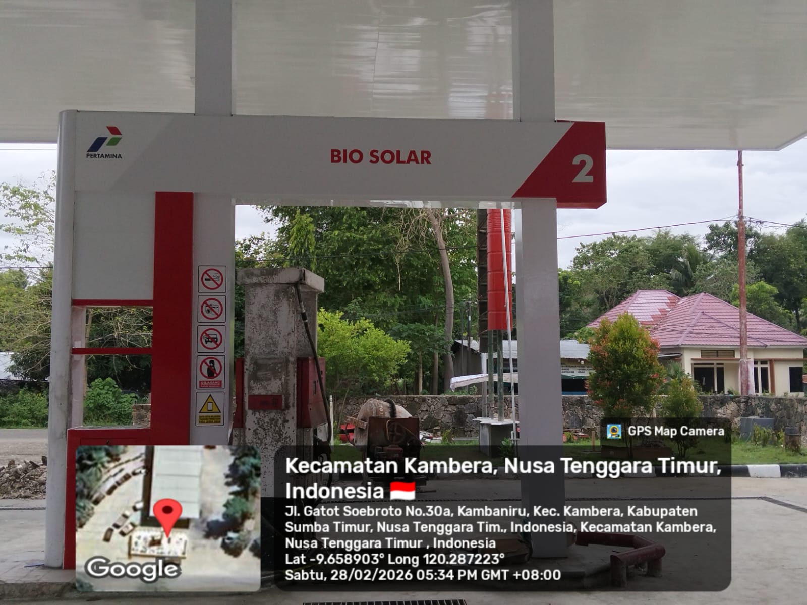 Dokumentasi proyek Renovasi SPBU 54.871.03 Kambaniru NTT